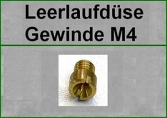 Leerlaufdüse, Gewinde M4---für Motorräder