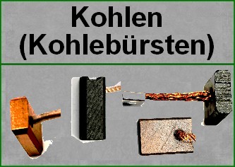 Kohlen für Lichtmaschinen