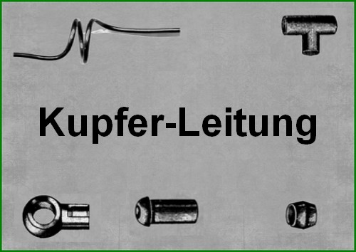 OldtimerVergaser - Kupfer-Leitung+Teile/ fuel hose (metall)+parts
