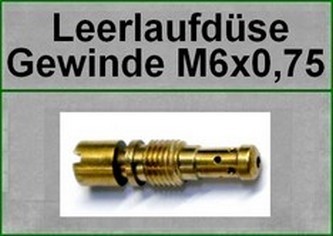 Leerlaufdüse, Gewinde M6x0,75---44-355---für Vergaser Typ 21