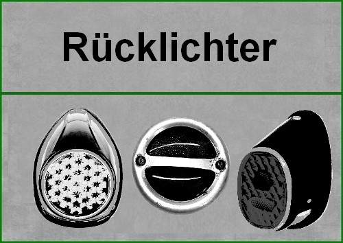 Rücklichter, komplett und Teile dafür (RK)