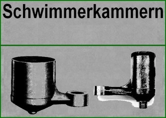 Schwimmerkammern (Leer)/ float bowls (empty)