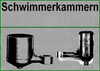 Schwimmerkammern (Leer)/ float bowls (empty)