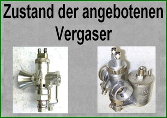 Zustand unserer Vergaser/ Versandzeiten