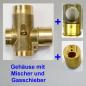 Preview: Neues Gehäuse mit Mischblock und Gasschieber Amal 6/001 (Messing)---Durchlass: 24mm (15/16 Zoll)---