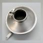 Preview: BING Blech-Luftfilter mit Klappe, Anschluss: 40mm/ Aussendurchmesser 113mm---neu vernickelt---