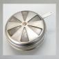 Preview: BING Blech-Luftfilter mit Klappe, Anschluss: 40mm/ Aussendurchmesser 113mm---neu vernickelt---