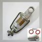 Preview: o (BF-IS-kpl-GL) Zulauf-Benzinfilter für BMW Isetta (Hersteller Everbest)(Glasbecher)---Original NEU---