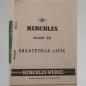 Preview: Hercules - Ersatzteile-Liste Modell 321, Kopie