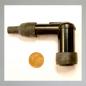 Preview: Zündkerzenstecker/ Kerzenstecker aus Bakelite, original NGK, mit 2 Gummis---Für Mofa, Moped, Mokick (5mm)---