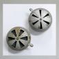 Preview: BING Blech-Luftfilter mit Klappe, Steckanschluss: 35mm/ Aussendurchmesser 84mm---neu aus Altbestand, Farbe silber---