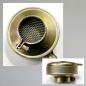 Preview: BING Blech-Luftfilter mit Klappe, Anschluss: 40mm/ Aussendurchmesser 84mm---Orig. NEU, golden verzinkt---