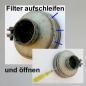 Preview: Stahlring zum Umbauen eines Luftfilters auf Zerlegbarkeit: Kleiner Knecht Filter 30er-50er Jahre, grosse Filter (64x74mm)