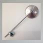Preview: Spiegel für Lenkermontage (Klemmung) für Motorrad, gross, rund, 70er-90er Jahre, Edelstahl---Original neu---