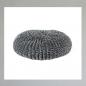 Preview: Filterwolle: Strickmetall, Filtermedium, Luftfiltereinsatz, Filtereinsatz, "Topfschwamm": Durchmesser ca 10cm, Höhe ca 3cm.