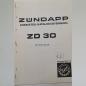 Preview: Zündapp Ersatzteil-Katalog ZD 30 Typ 446-60 LO 1979(Österreich), Kopie