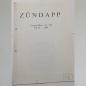 Preview: Zündapp Ersatzteil-Liste Typ 540 KS 50 1984, Kopie