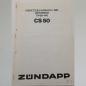 Preview: Zündapp Ersatzteil-Katalog CS 50 Typen 448 1981 (Österreich), Kopie