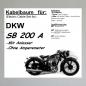 Preview: Kabelbaum/ Kabelsatz/ Leitungssatz DKW SB200A (mit Anlasser ohne Amperemeter)