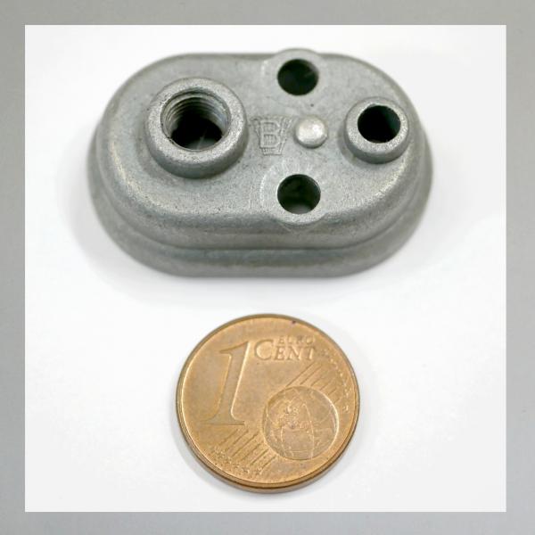 (20-520) Deckelplatte (Zugdeckel) für Mofa, Moped mit Bing Vergaser mit Luftschieber (Choke)---Ausführung/ Grösse: Klein---Orig. Gebraucht---