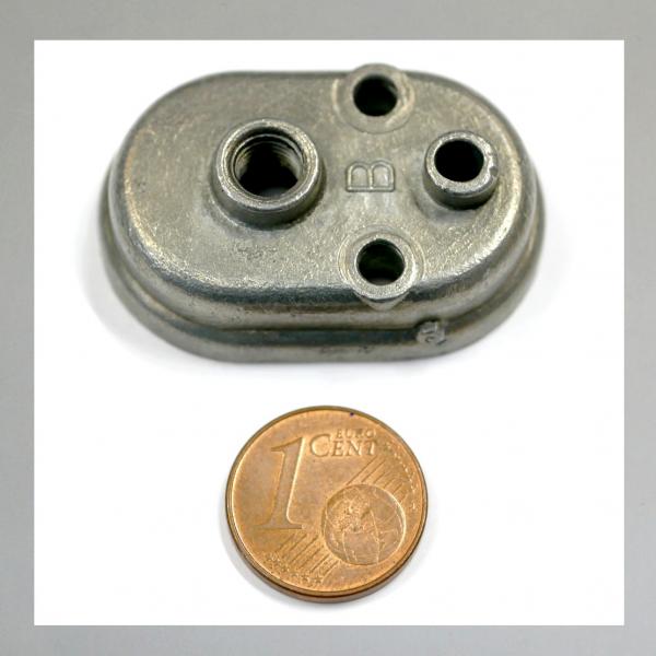 (20-560)Deckelplatte (Zugdeckel) für Mofa, Moped mit Bing Vergaser mit Luftschieber (Choke)---Ausführung/ Grösse: Gross---Orig. Gebraucht---