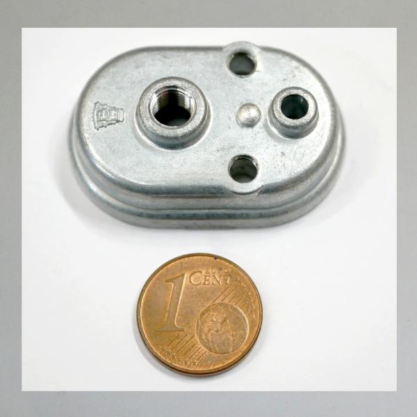 (20-560)Deckelplatte (Zugdeckel) für Mofa, Moped mit Bing Vergaser mit Luftschieber (Choke)---Ausführung/ Grösse: Gross---Orig. NEU---