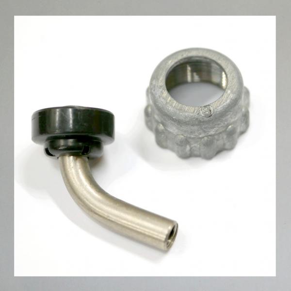 (21-340) Deckelplatte (Zugdeckel) für Mofa, Moped mit Bing Vergaser Gewinde Zugschraube M6x0,75---Drehbarer Kopf---Orig. NEU---