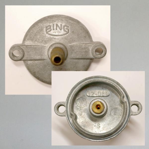 (32-080) Schwimmerkammer-Deckel für Zündapp C50, Sportcombinette usw. mit Bing Vergaser---Orig. NEU---