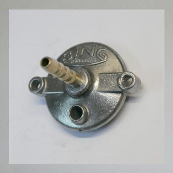 Preview: (48-022) Tupfer massiv für Bing Vergaser mit Flansch-Schwimmerdeckel---Ausführung in schwarz---Orig. NEU---