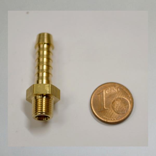 Gewinde-Schlauchtülle M8 (Tülle 6,5mm für Schlauch 6mm innen)