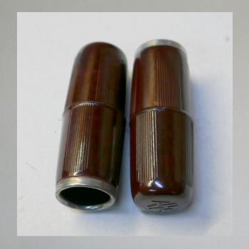 1 Paar Griffe Bakelite, Fabrikat "AHA Standart", rot, passend für 22er Lenker