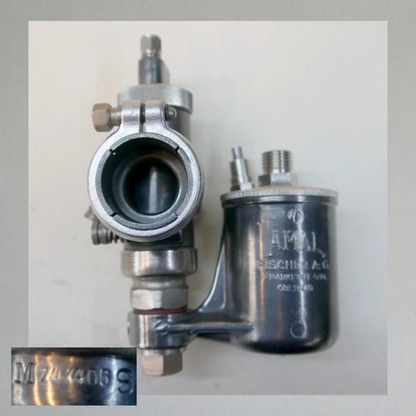 Amal Vergaser für DKW KM 200 + KS 200---zweite Generation---(74/406 S) (KM200 + KS200)