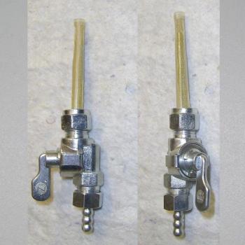 Benzinhahn AW-Frankfurter Modell M12x1---mit 2 Filtern und Reserve für Mopeds, Mofas, Mokicks usw---Nachbau---