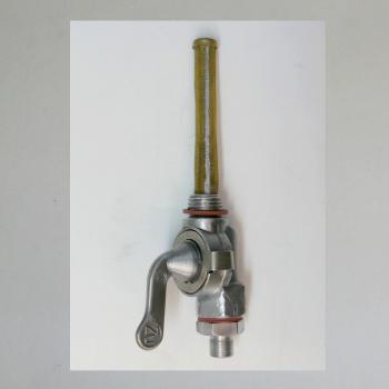 AW-Benzinhahn, Ersatztyp für den ursprünglichen Sachs 98 Hahn von AW---Tank: M14x1,5,  Ablauf: M10x1