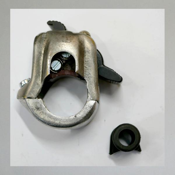 Hella Abblendschalter Typ 41/23 mit Hupenknopf, 50er bis 60er Jahre---Viel Patina-einwandfreie Technik---
