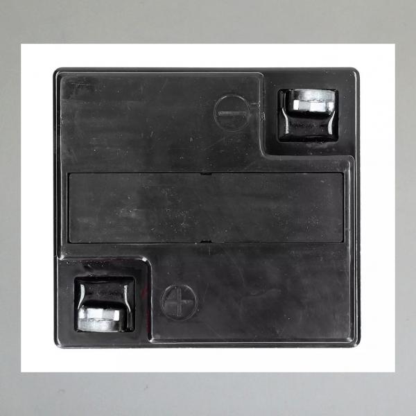 Akku/ Batterie, 6Volt, 10AH, schwarzes Kunststoffgehäuse, Blei-Gel-Akku---ohne Deckel---