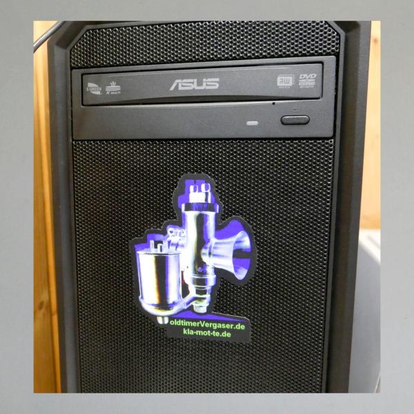 Preview: Aufkleber "Oldtimervergaser"---1 Stück---(Gratis ab 1 Euro Bestellwert)