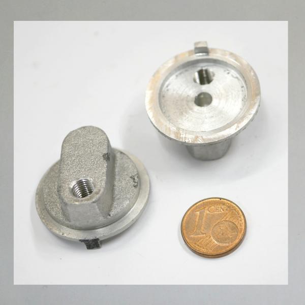 Preview: Deckelplatte (Zugdeckel) für Bing A und AJ-Vergaser mit 18, 20, 22mm Durchlass und 1 Zug