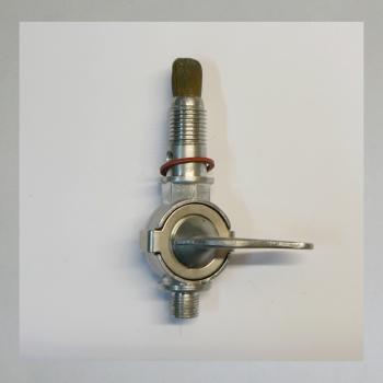 Benzinhahn AW-Frankfurter Modell. Tankseitig G1/4 Zoll---ohne Reserve, mit Gewindeabgang G1/8 Zoll---langes Gewinde!