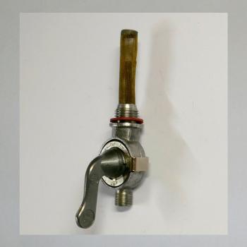 Benzinhahn AW-Frankfurter Modell. Tankseitig G1/4 Zoll---mit Reserve, mit Gewindeabgang G1/8 Zoll