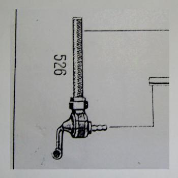 Preview: Benzinhahn für Zündapp Bella 150 Kickstartermodell