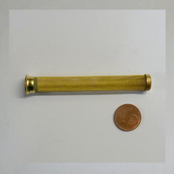 Filtersieb tankseitig, Messing, 8mm Innendurchmesser, mit Kragen, 72mm lang (Tanksieb, Benzinhahnsieb)
