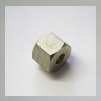 Überwurf-Mutter einfache 6-Kant Ausführung, M10x1---Bohrung 7,5mm