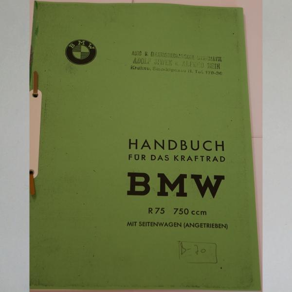 BMW - Handbuch R75, Kopie