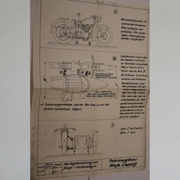 Stoye - Montageanleitung zum Stoye Seitenwagen, Kopie