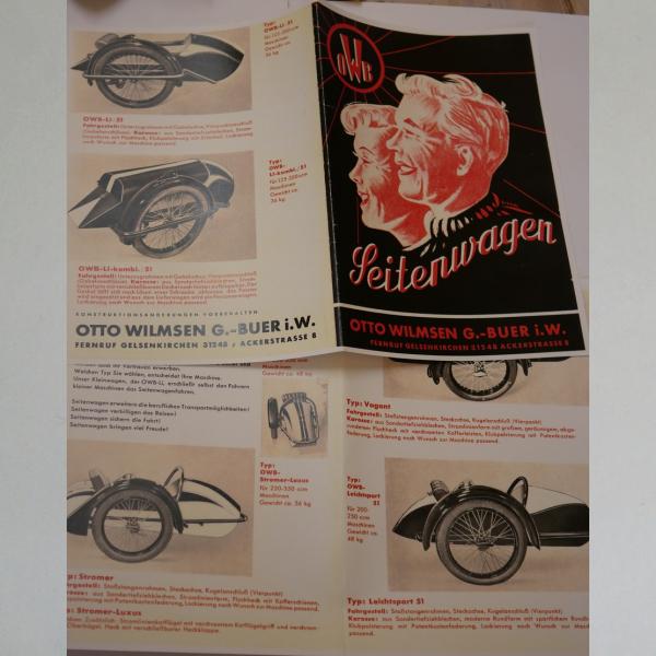OWB - Otto Wilmsen Buer Seitenwagen Werbeprospekt, Kopie