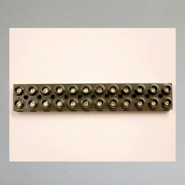 Lüsterklemme/ Kabelklemme für Leitungen, 12 Phasig---Original aus Bakelit---