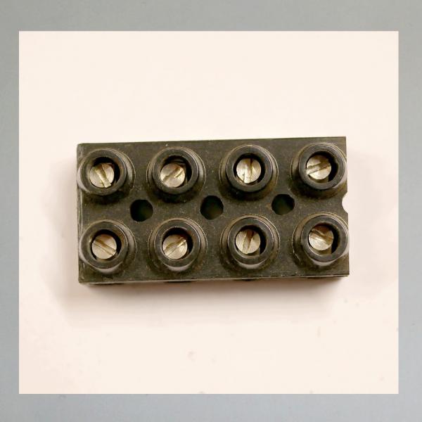 Lüsterklemme/ Kabelklemme für Leitungen, 4Phasig---Original aus Bakelit---