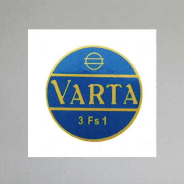 Batteriegehäuse Aufkleber "Varta"