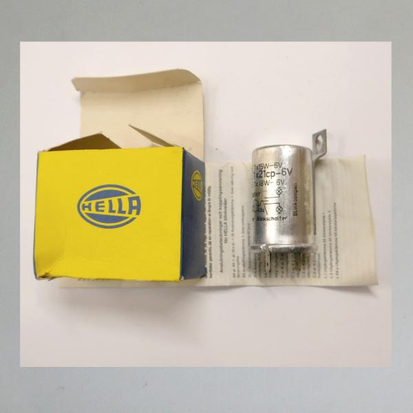 Hella Blinkrelais, thermisch, 2-polig, 6 Volt 18 Watt---Orig. NEU---